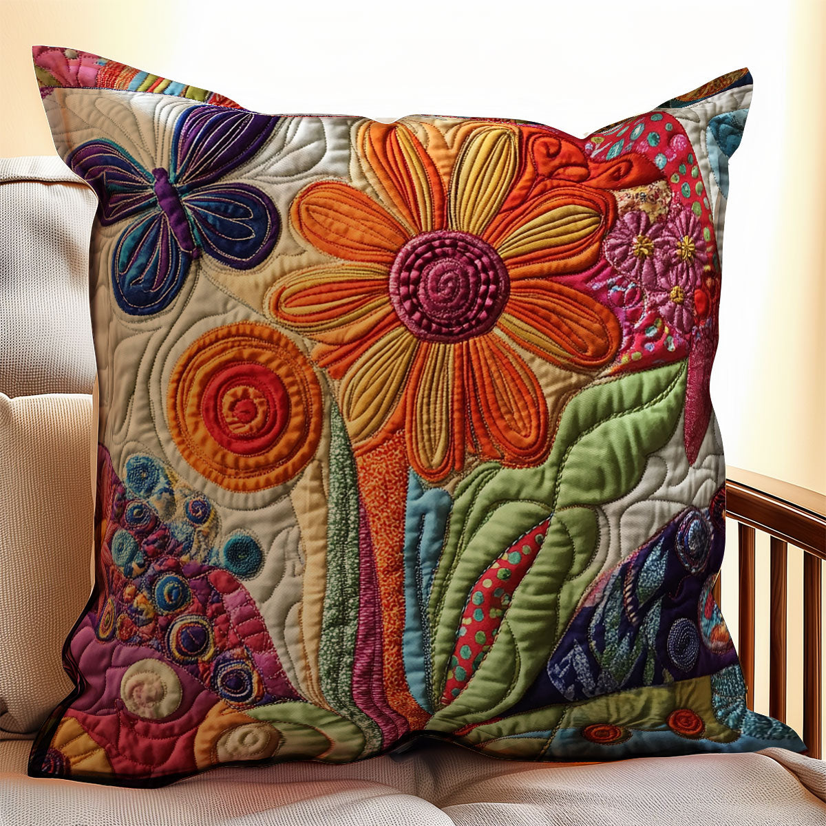 Flower WX2402128CL Quilt Pillow Case