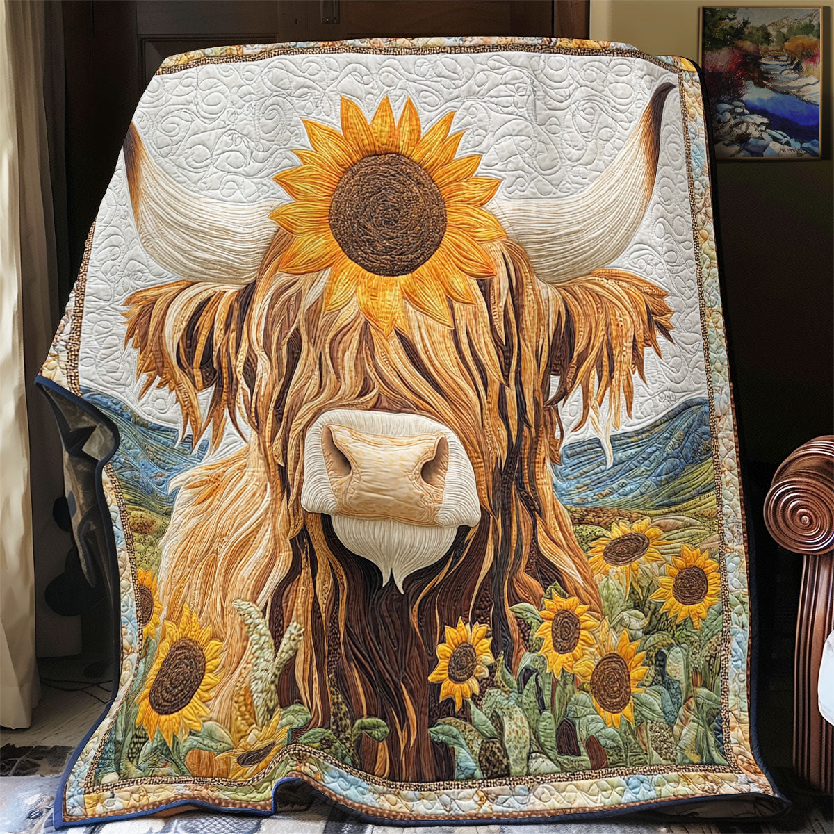 Highland Cow WX2802032CL Quilt