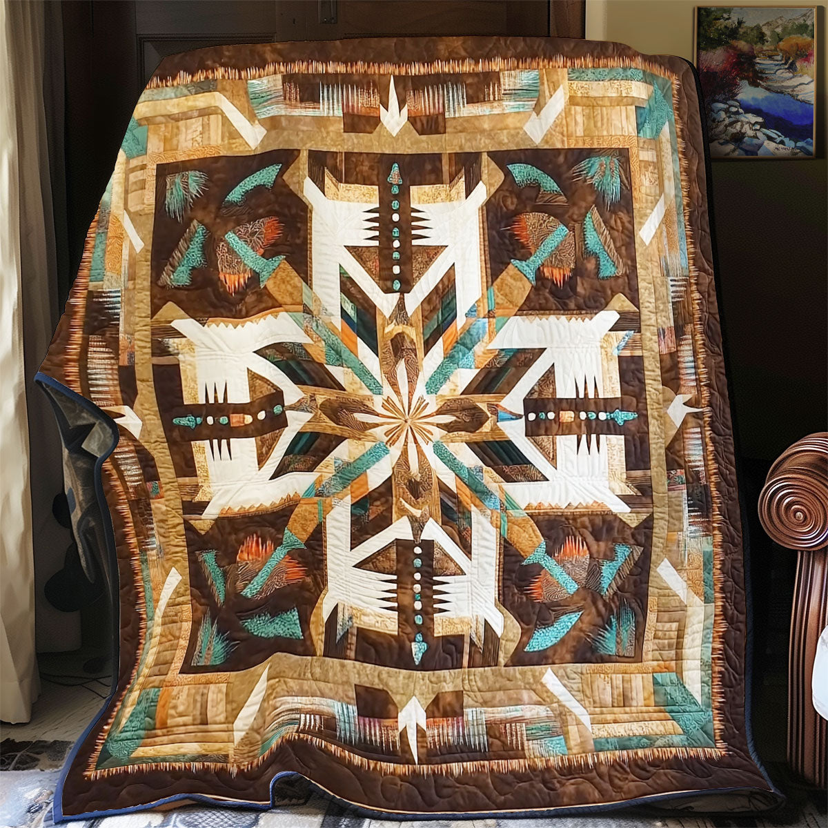 Native American Pattern WX2301024CL Quilt