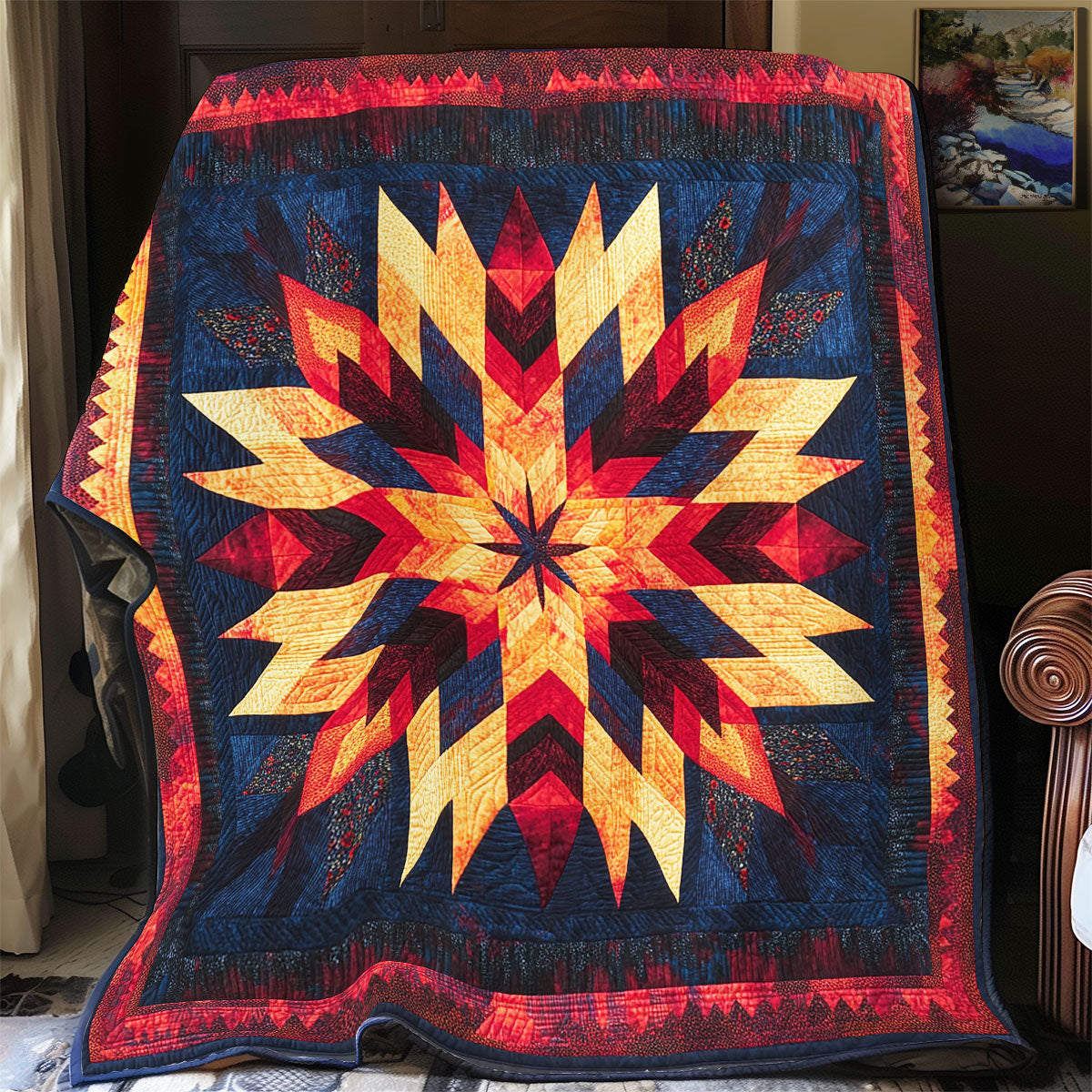 Native American Pattern WX1701068CL Quilt