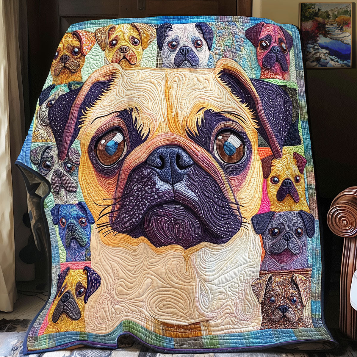 Pug WX2301034CL Quilt