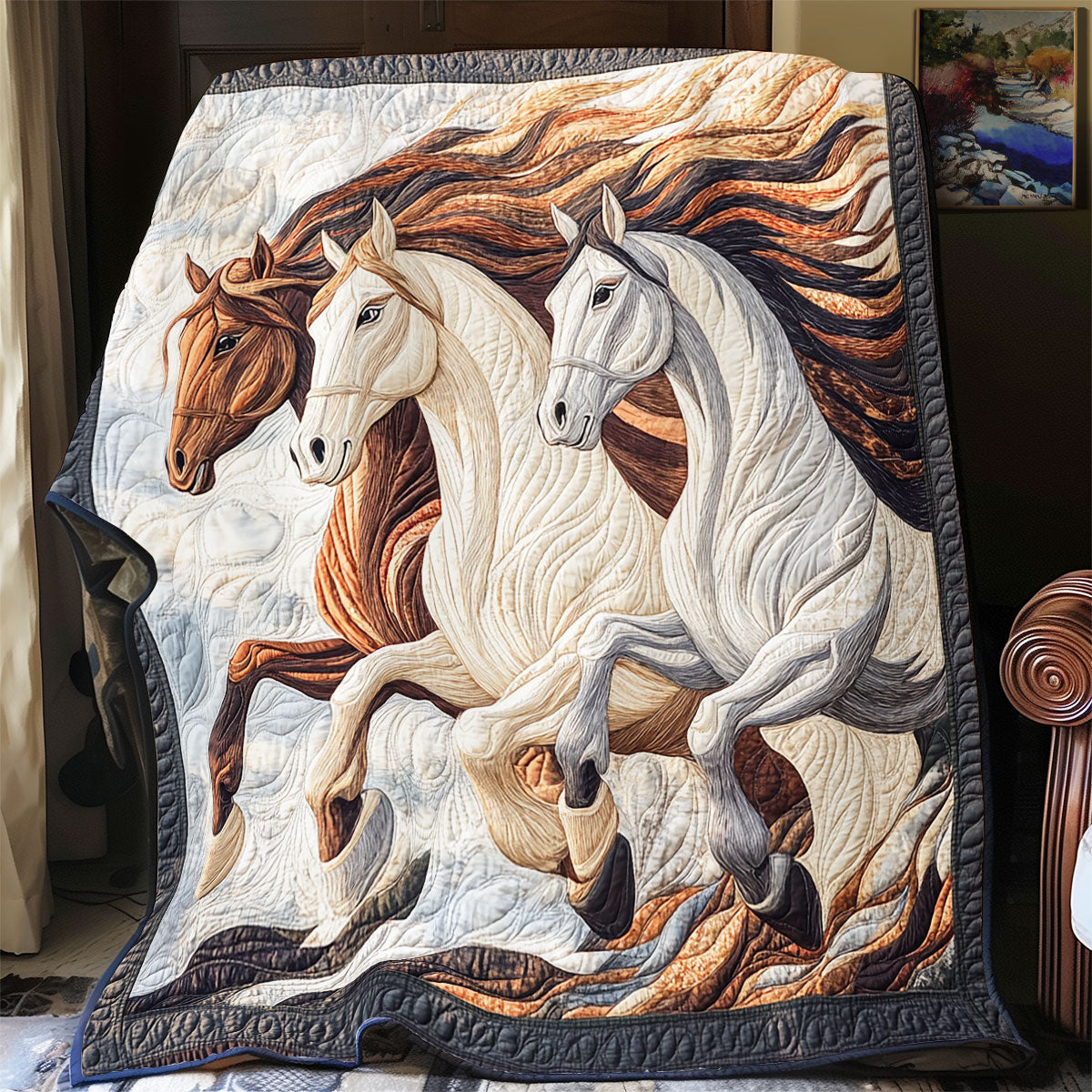 Running Horse WX2102021CL Quilt