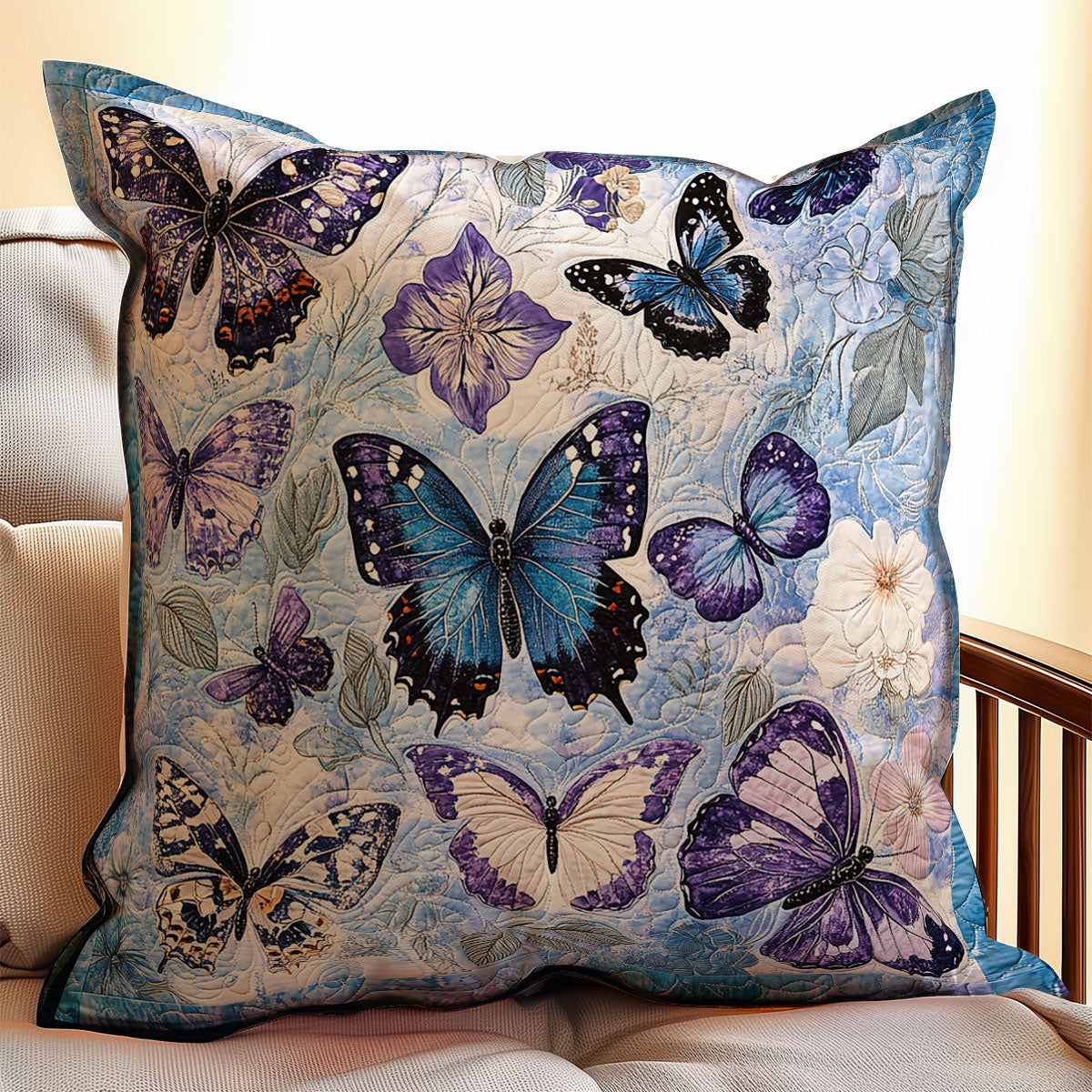 Stunning Butterfly WX2102075CL Quilt Pillow Case