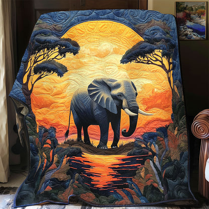 Sunset Elephant WX2802052CL Quilt