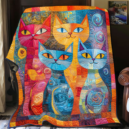 Vibrant Cat WX2201063CL Quilt