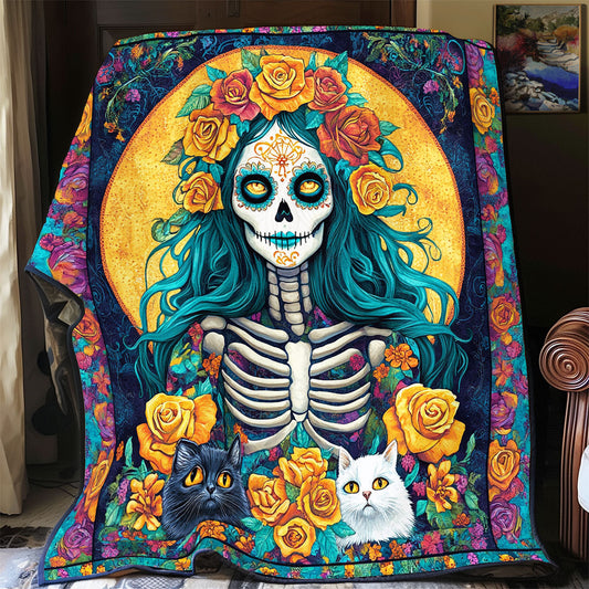 Woman Day Of The Dead WX1601097CL Quilt