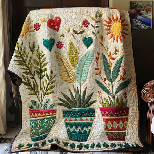 Boho Plant WJ2102001CL Quilt