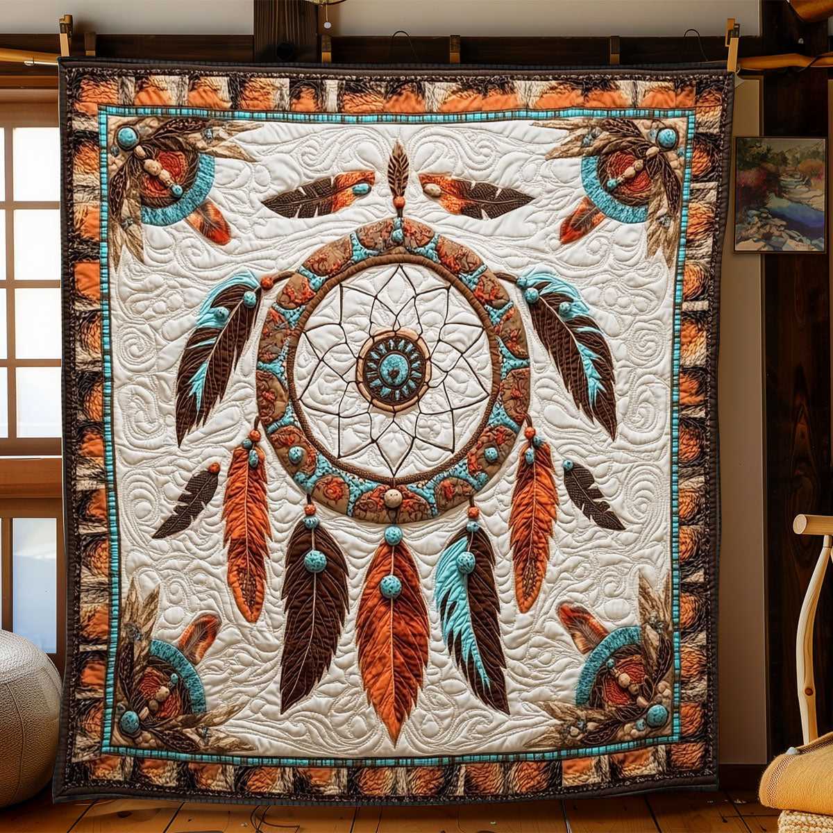 Native Dreamcatcher WJ1802013CL Quilt