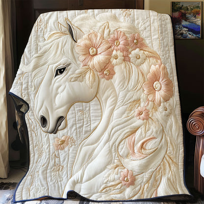 Floral Horse WX1702140CL Quilt