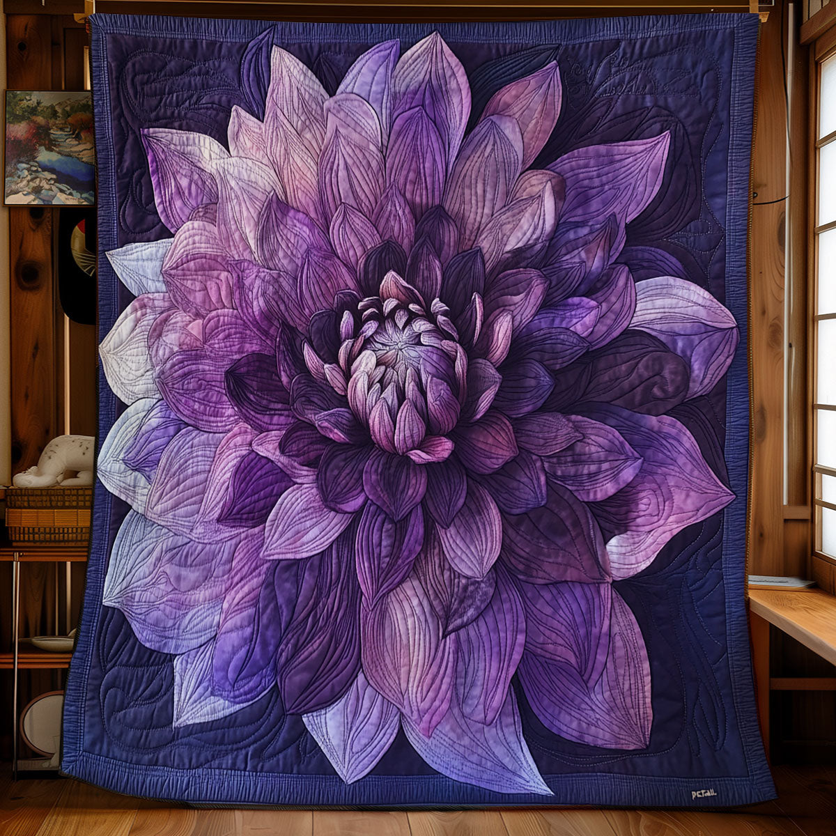 Purple Bloom WX0601048CL Quilt