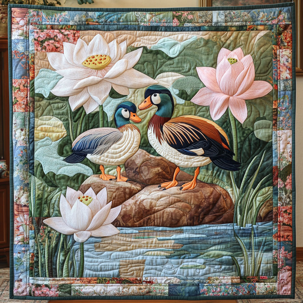 Lotus Mandarin Duck WJ1802012CL Quilt