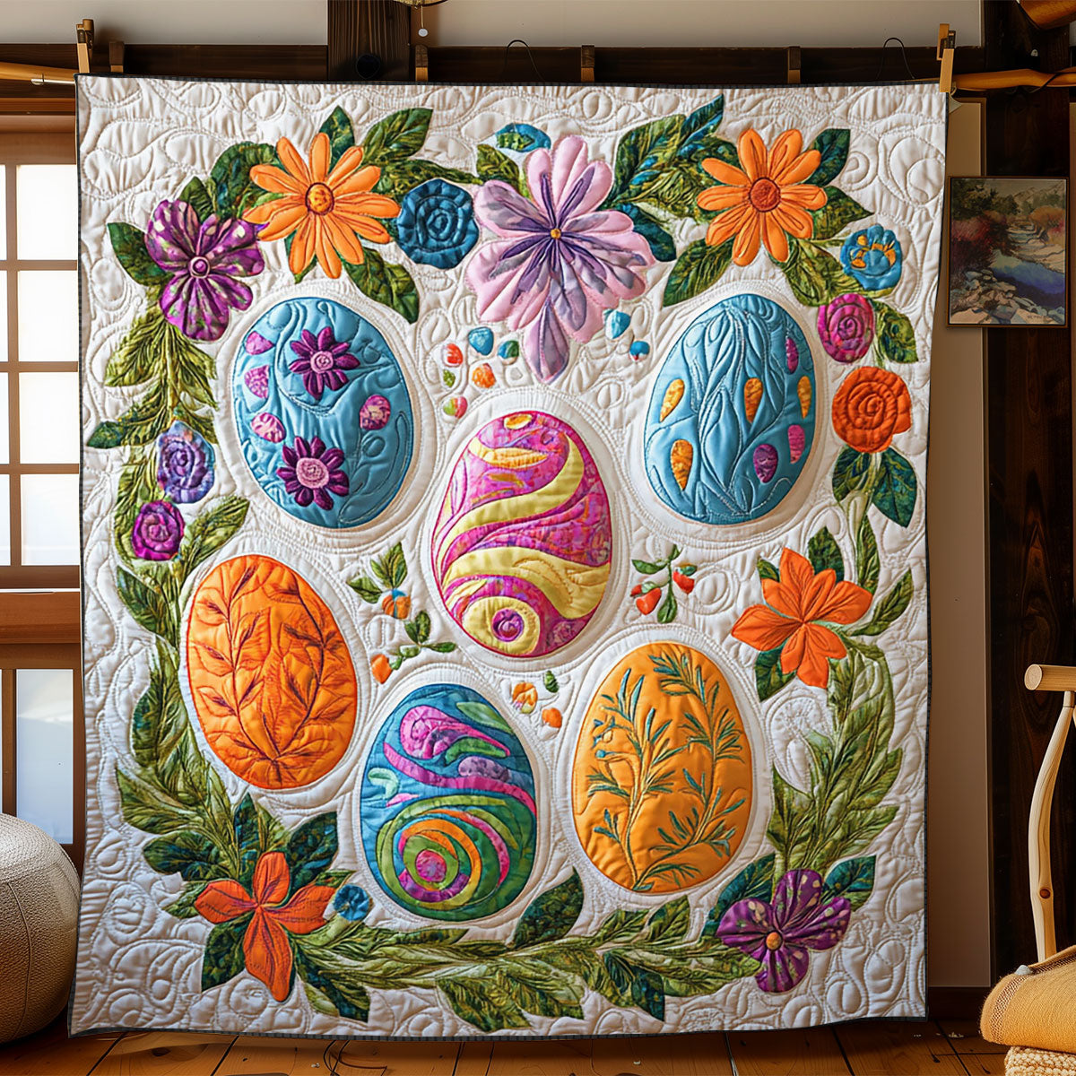 Easter Egg WJ2301010CL Quilt