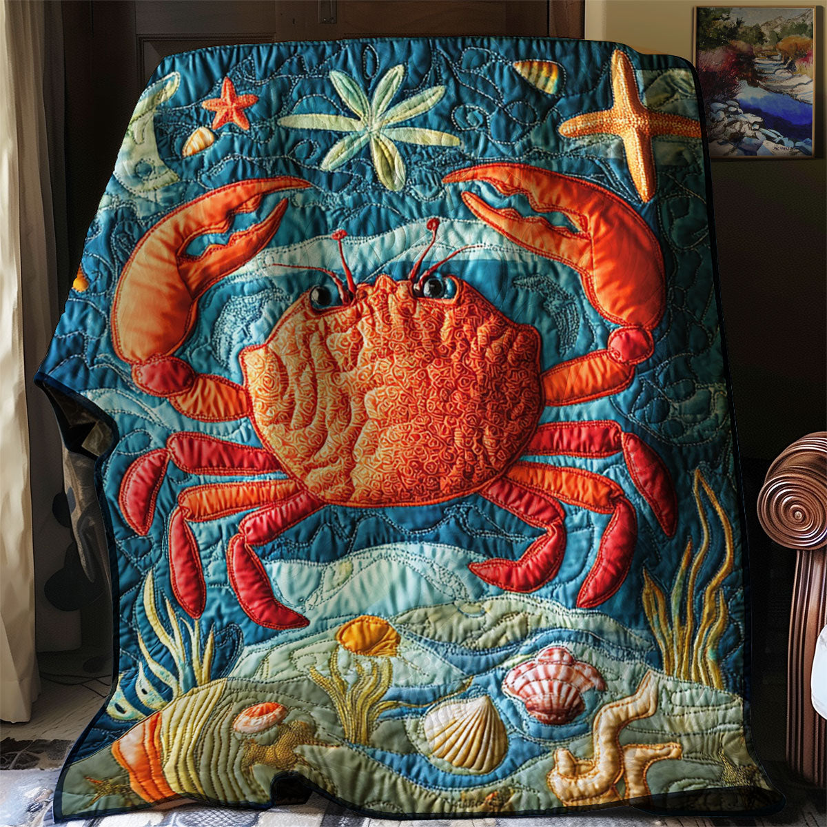 Crabby Coral Delight WJ2301007CL Quilt