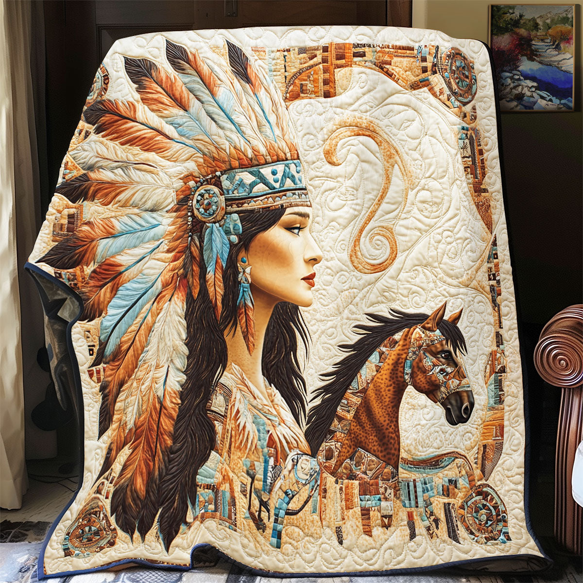 Native American WX0302049CL Quilt