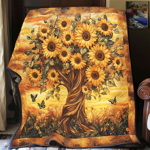 Sunflower Tree WX1401042CL Quilt