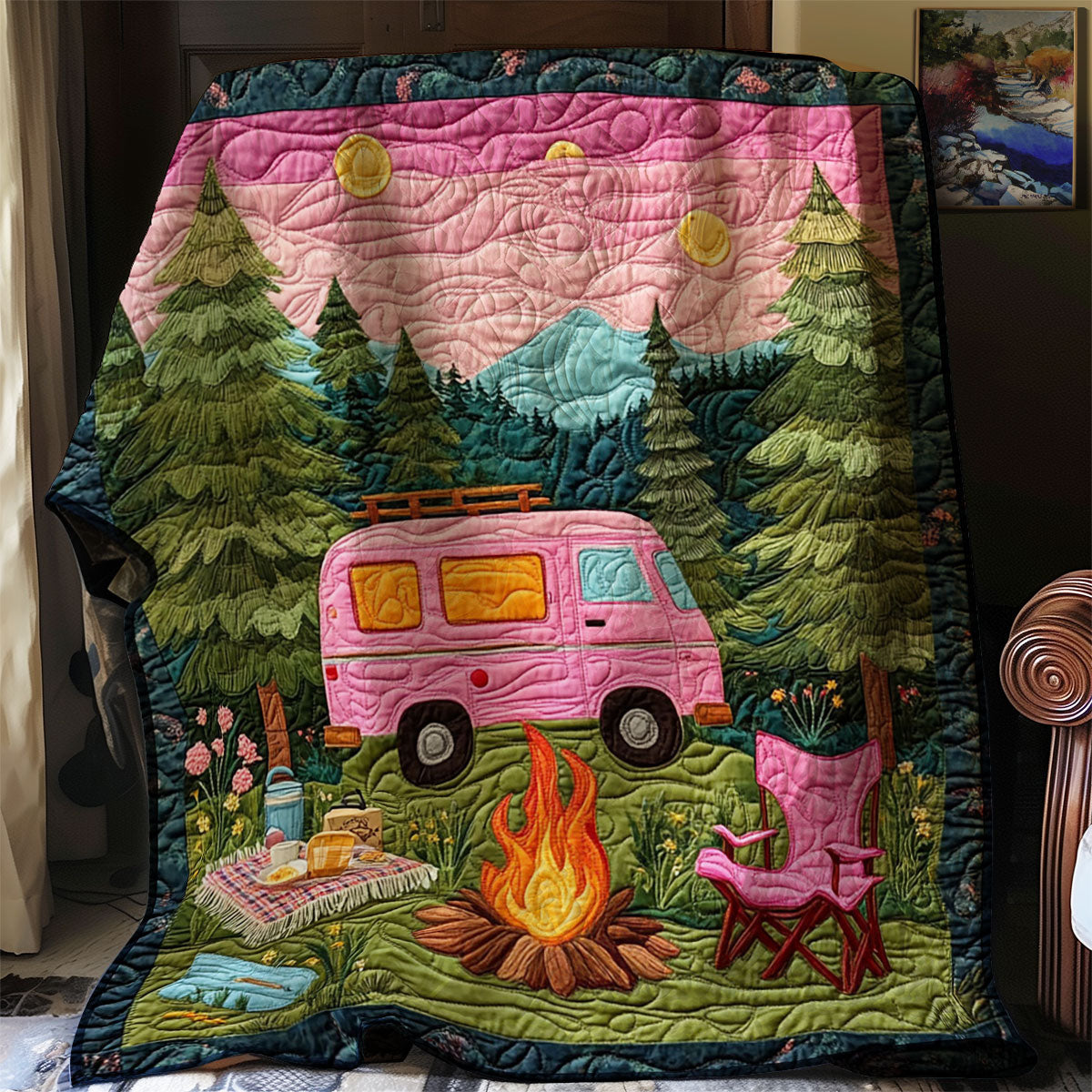 Camping Sunset WJ2201004CL Quilt