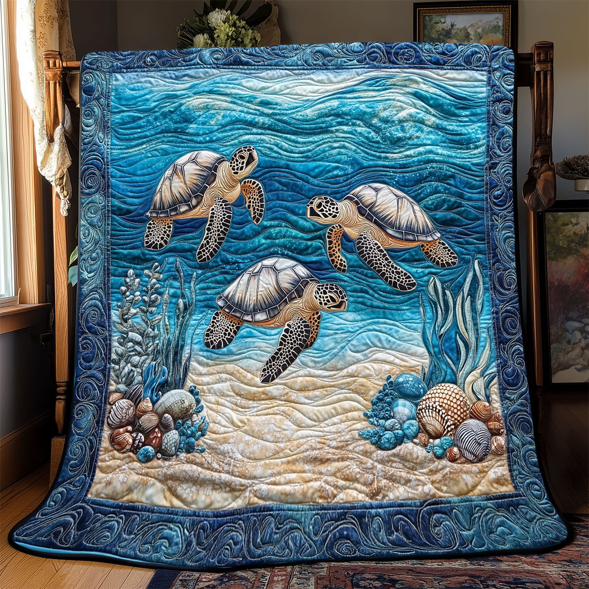 Serene Turtle WX0302061CL Quilt