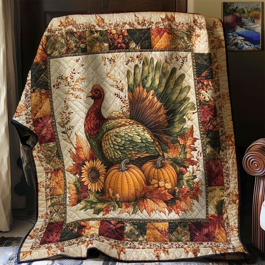 Rustic Turkey Charm WJ0301013CL Quilt