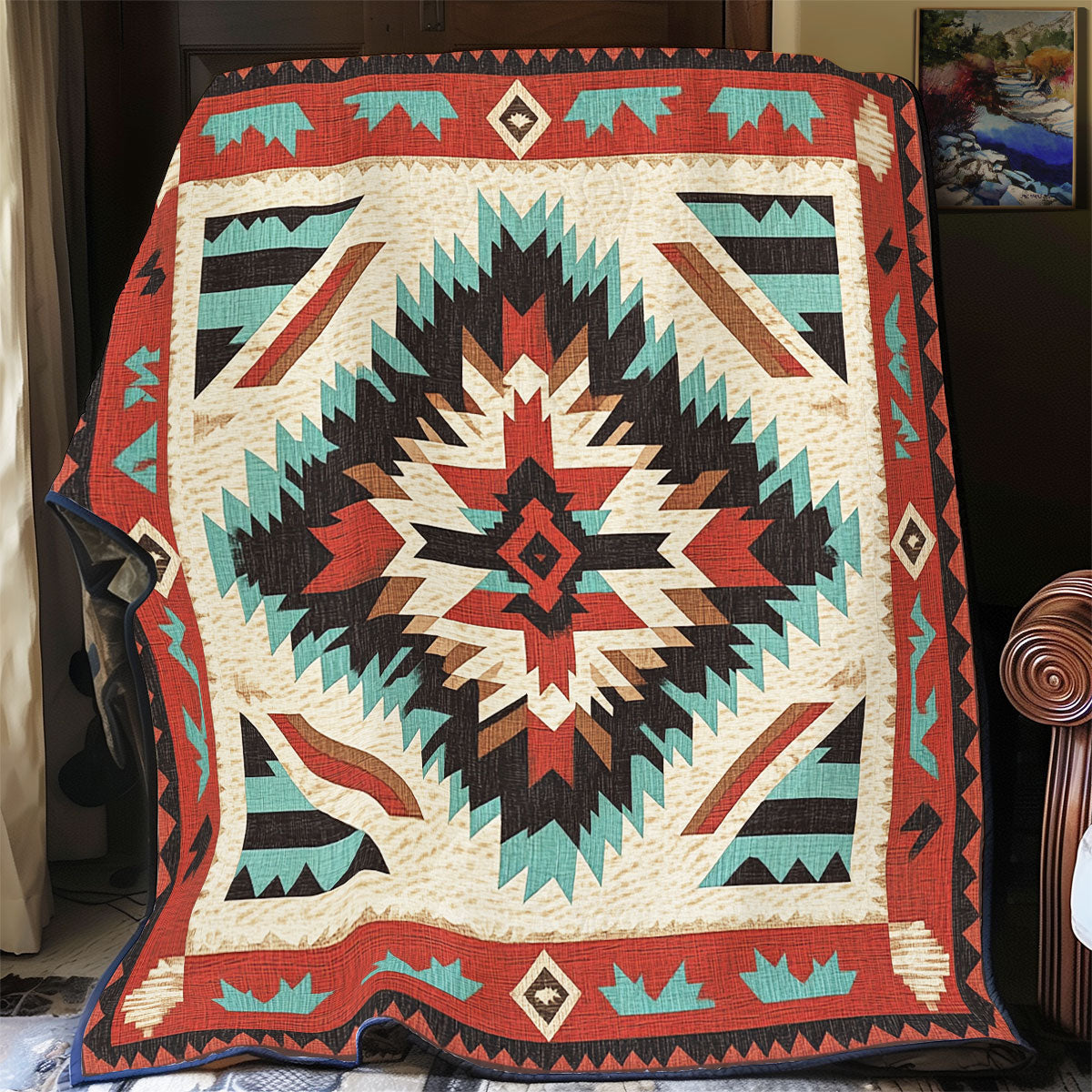 Native American Pattern WX1601056CL Quilt