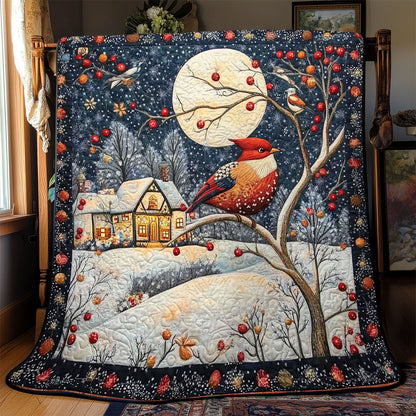 Moonlit Cardinal WJ0201013CL Quilt