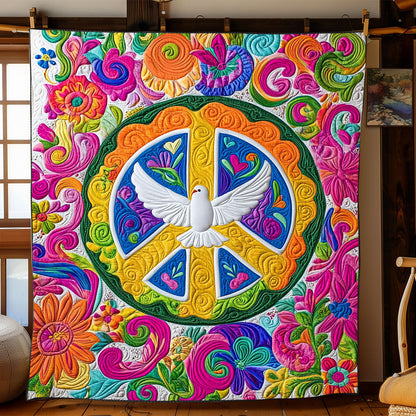 Hippie Peace Dove WJ0602013CL Quilt