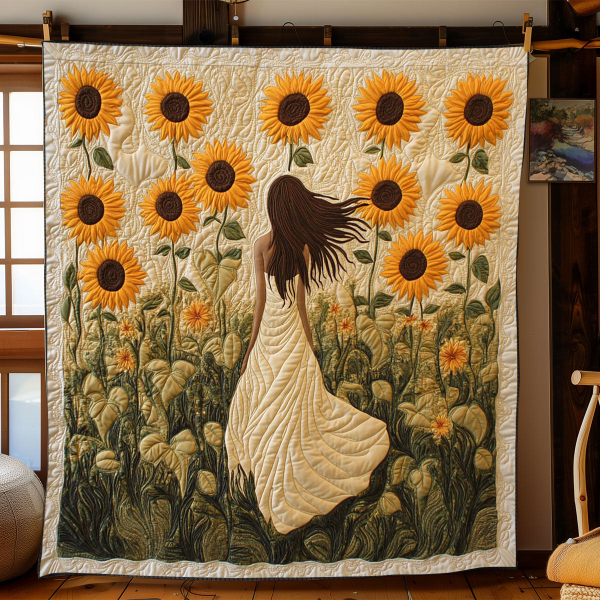 Sunflower Breeze WJ2002019CL Quilt