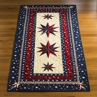 Patriotic Star WJ1003050CL Quilted Table Runner