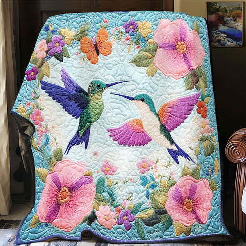 Couple Hummingbird WX2401013CL Quilt