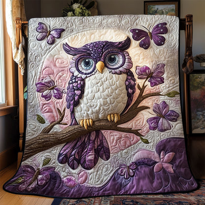 Enchanted Violet Owl WJ1801010CL Quilt