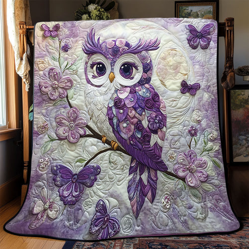 Enchanted Violet Owl WJ1601006CL Quilt