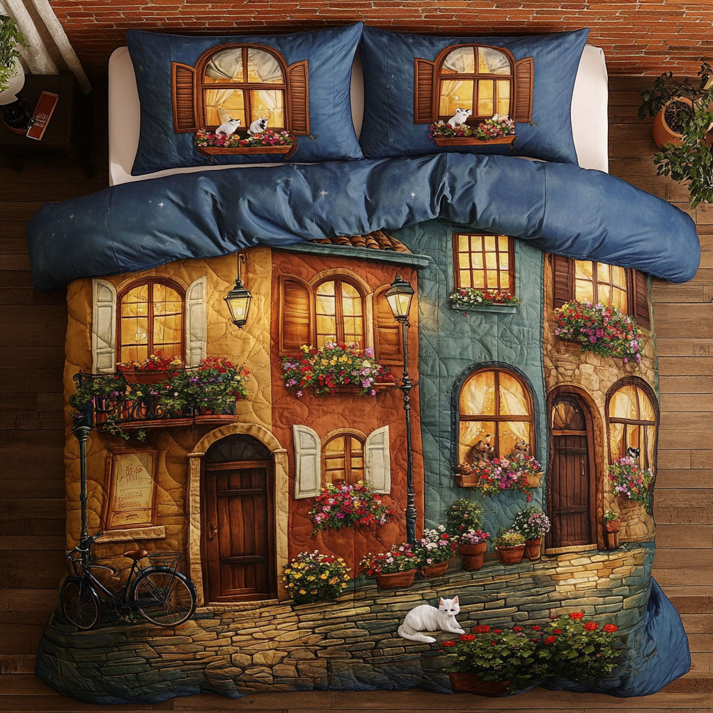 Cats Of The Old Town WJ1303032CL Duvet Cover Set