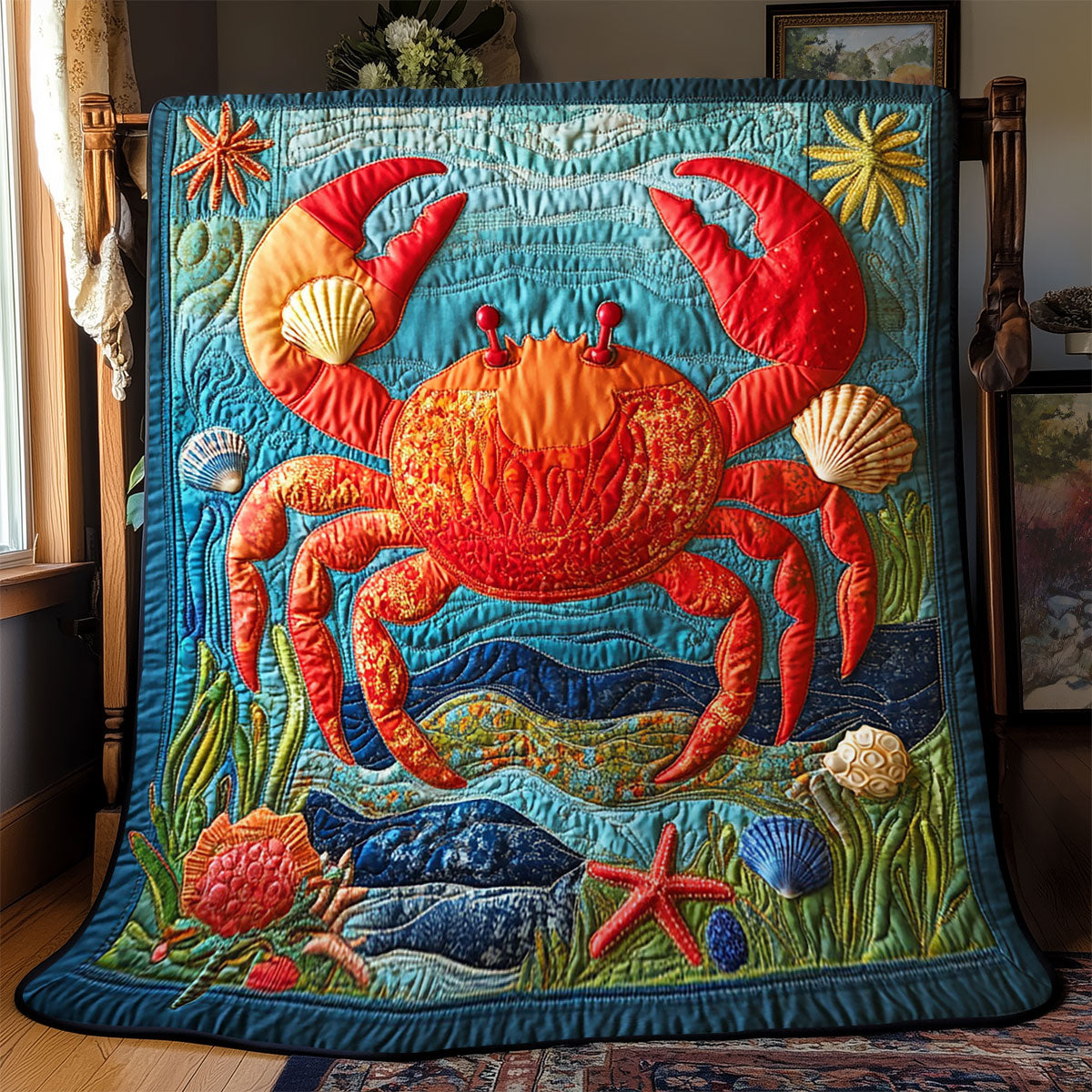 Crabby Coral Delight WJ2001008CL Quilt