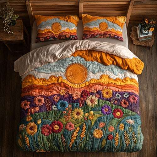 Sunrise And Wildflower WJ2102030CL Duvet Cover Set