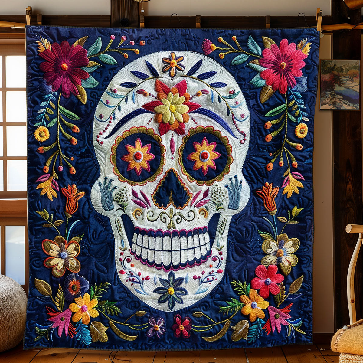 Sugar Skull WJ0401018CL Quilt