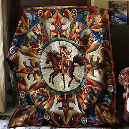 Horse Native American WJ0201006CL Quilt