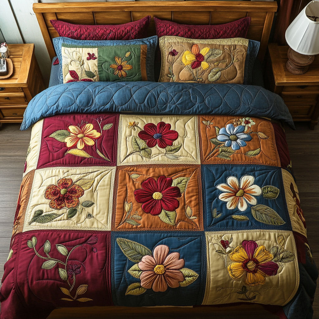 Flower Patchwork WX2702032CL Duvet Cover Set