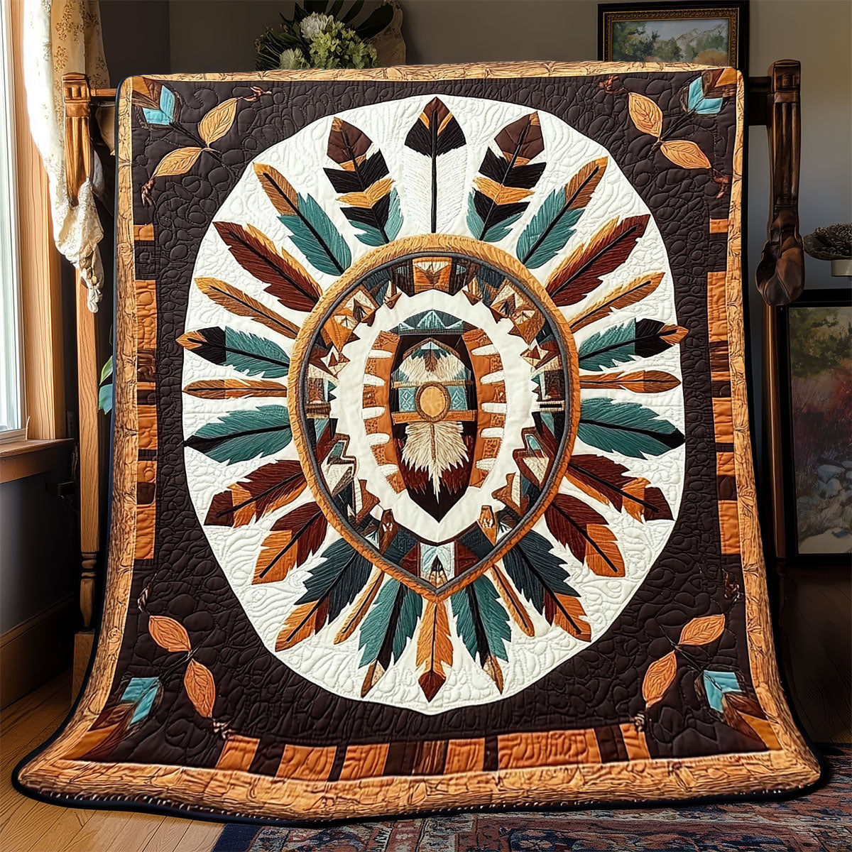 Shield Native American WX0602079CL Quilt