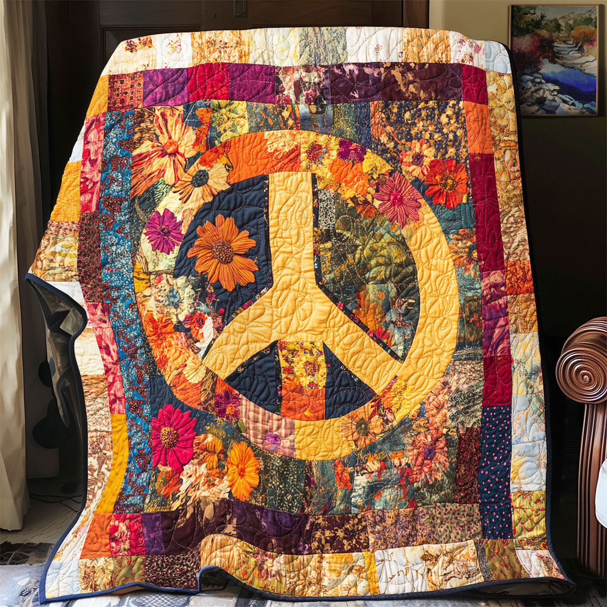 Hippie Peace WX0801024CL Quilt