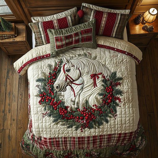 Horse Christmas WX0301091CL Duvet Cover Set