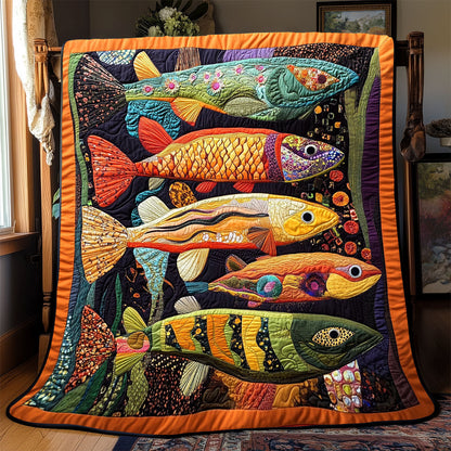 Vibrant Fish WX1801065CL Quilt