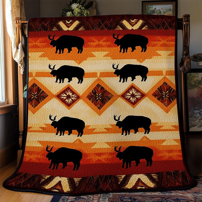 Bison Native American WJ2001004CL Quilt