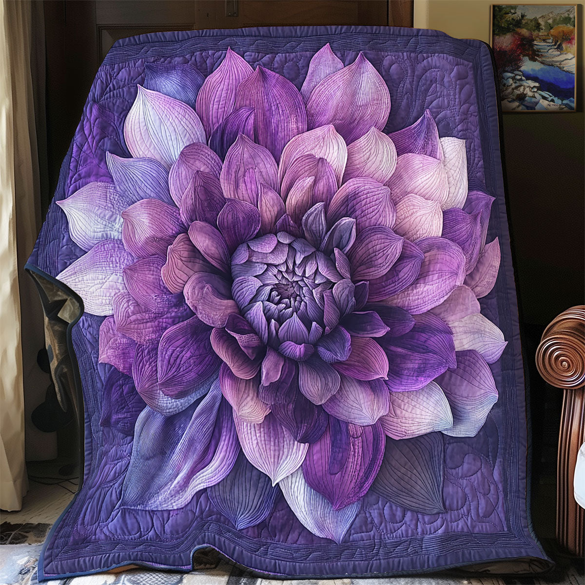 Purple Bloom  WX0601045CL Quilt