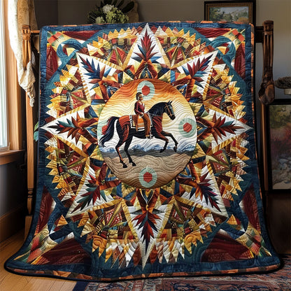 Horse Native American WJ0201005CL Quilt