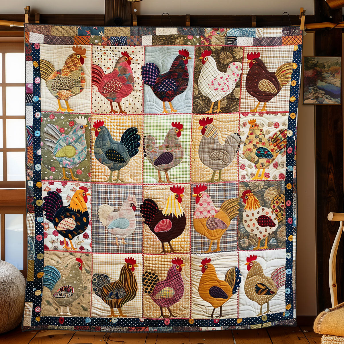 Chicken WJ2201005CL Quilt