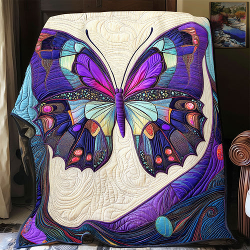 Purple Butterfly WX1801040CL Quilt