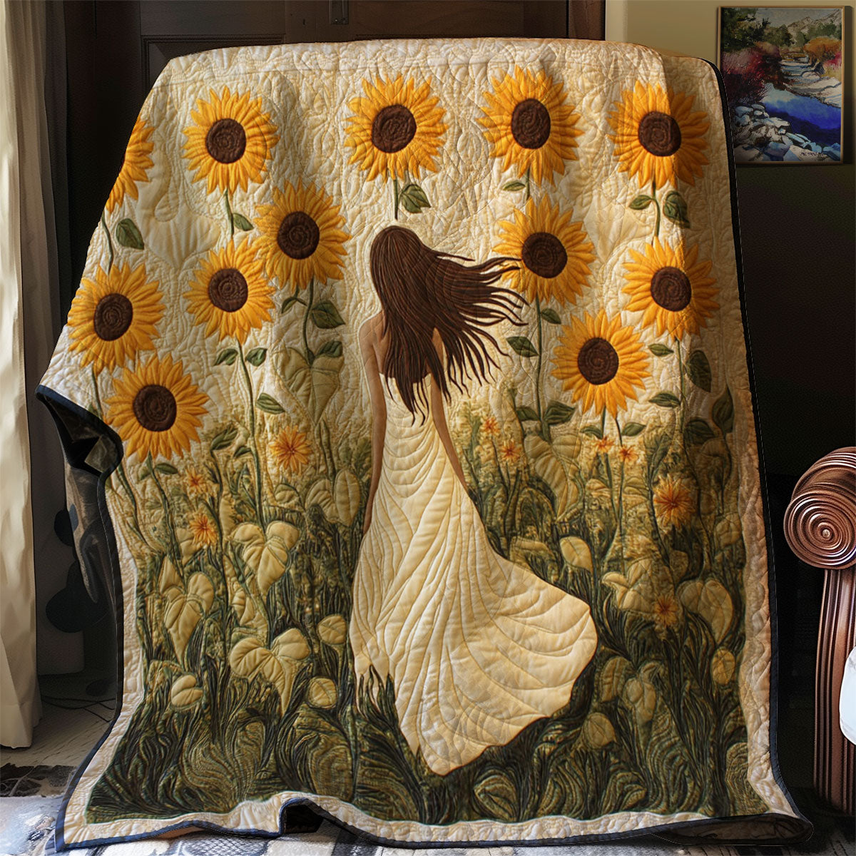 Sunflower Breeze WJ2002019CL Quilt