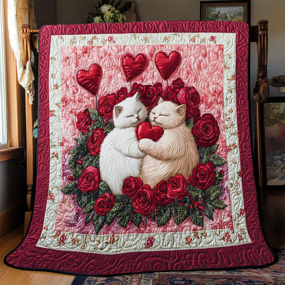 Couple Cat Valentine WX0302007CL Quilt