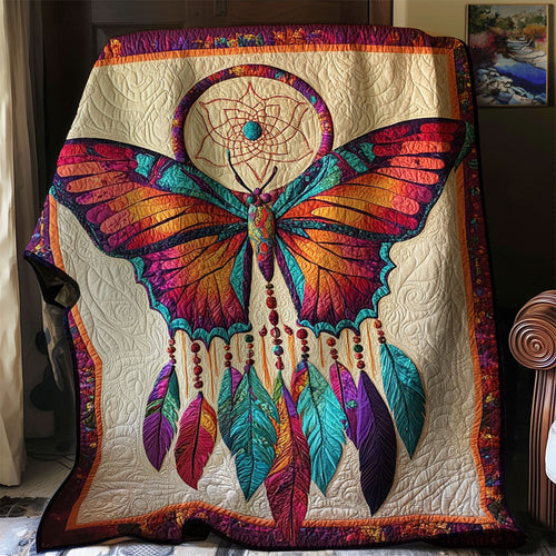 Native Dreamcatcher Butterfly WJ0302017CL Quilt