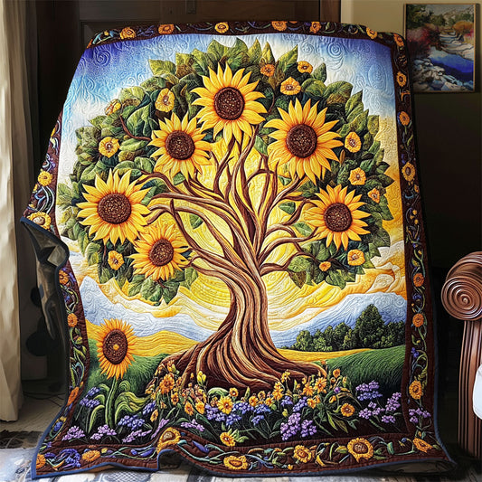 Sunflower Tree WX1801044CL Quilt