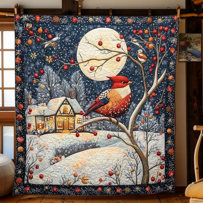 Moonlit Cardinal WJ0201013CL Quilt